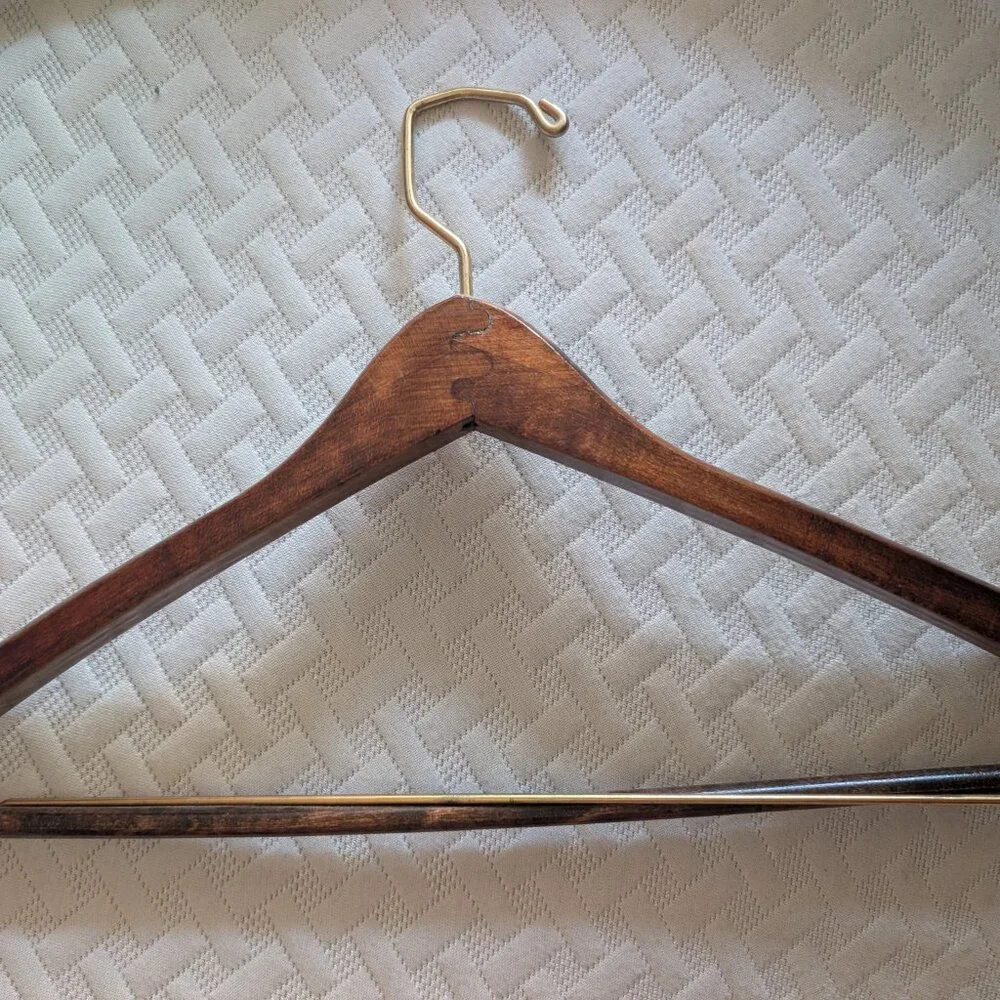 Pierre Cardin Vintage Wooden Clothing Hanger